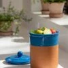 Ceramic & Terra Cotta Compost Crock -GardenJoy Shop 3 4 crop 8612571 0055 ceramic terra cotta compost crock