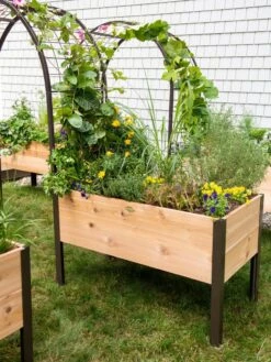 2’ X 4’ Arch Trellis For Planter Boxes 15 2’ X 4’ Arch Trellis For Planter Boxes -GardenJoy Shop 8587823 0490