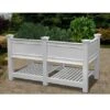Cambridge Elevated Planter With Extension 2 Cambridge Elevated Planter With Extension -GardenJoy Shop 8588171 01v cambridge white vinyl elevated planter with extension