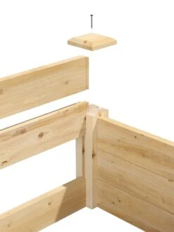 Tall 2-Tier Pine Raised Garden Bed, 4'x12' -GardenJoy Shop 8588181 04v 2