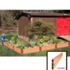 L-Shaped Composite Raised Bed, 12'x12' With 1" Boards -GardenJoy Shop 8588254 02v sienna composite raised garden bed 1 inch l shaped