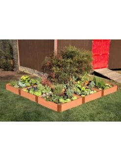 L-Shaped Composite Raised Bed, 12'x12' With 1" Boards -GardenJoy Shop 8588254 03v
