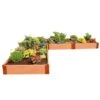 Classic Sienna Raised Garden Bed "L" Shaped With 2" Boards -GardenJoy Shop 8588255 04v
