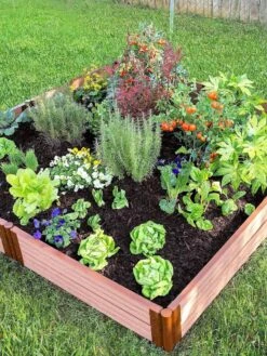 Classic Sienna Composite Raised Bed, 11" High With 2" Board -GardenJoy Shop 8588280 05V tif