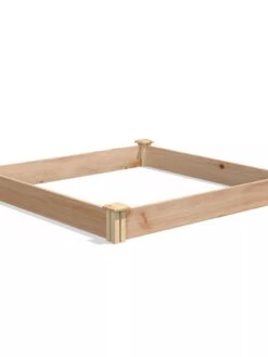 Cedar Raised Garden Bed, 4' X 4' X 6" -GardenJoy Shop 8591724 04V tif