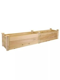 Premium Cedar Raised Garden Bed, 16" X 96" -GardenJoy Shop 8593824 01V greenes premium cedar raised garden bed