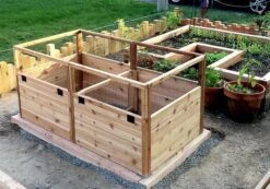 OLT Raised Cedar Garden Bed, 3' X 6' -GardenJoy Shop 8594002 05V tif