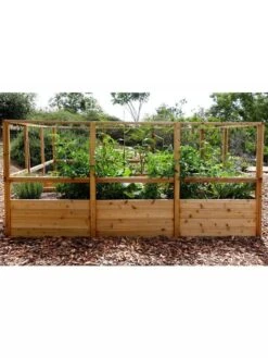 Garden In A Box With Deer Fence, 8' X 12' -GardenJoy Shop 8594021 03V 3 4