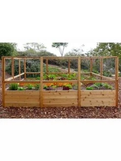 Garden In A Box With Deer Fence, 8' X 12' -GardenJoy Shop 8594021 06V 3 4