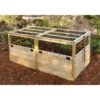 Garden In A Box With Trellis/Lid Option, 3' X 6' -GardenJoy Shop 8594505 01V raised cedar bed with trellis option