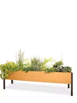 Eco-Stained Elevated Planter Box, 2'x8' -GardenJoy Shop 8596760 101 tif