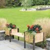 Elevated Cedar Planter Bench Kit, Natural, 90" -GardenJoy Shop 8597992 9634 tif