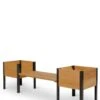 Elevated Cedar Planter Bench Kit, Eco-Stained, 90" -GardenJoy Shop 8598694LC 2001 tif