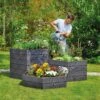Exaco Hexagonal Raised Garden Bed Planter 1 Exaco Hexagonal Raised Garden Bed Planter -GardenJoy Shop 8599285 02V exaco hexagonal plastic raised garden bed planter tif