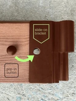 Classic Sienna Circle Keyhole Garden With 2" Boards -GardenJoy Shop 8599444 03v