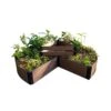 Circle Keyhole Garden With 1" Boards -GardenJoy Shop 8599445 03v circle keyhole garden 1 inch uptown brown