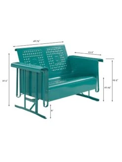 Crosley Bates Loveseat Glider 12 Crosley Bates Loveseat Glider -GardenJoy Shop 8599629 02v