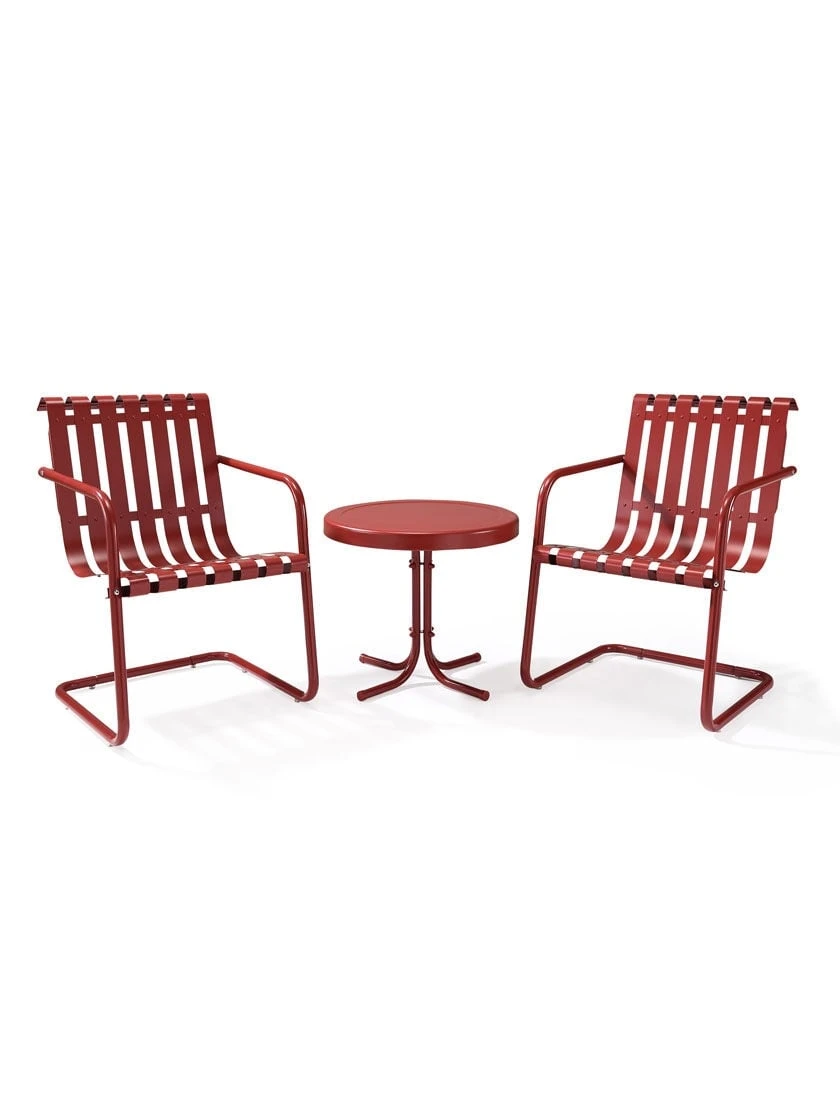 Crosley Gracie 3-Piece Metal Outdoor Seating Set 3 Crosley Gracie 3-Piece Metal Outdoor Seating Set - Image 2