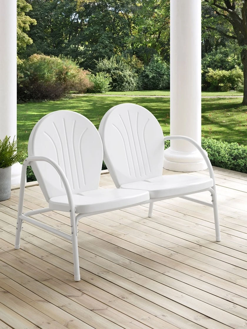 Crosley Griffith Metal Outdoor Loveseat 3 Crosley Griffith Metal Outdoor Loveseat