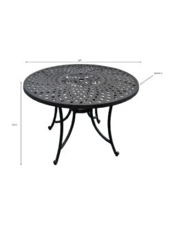 Crosley Sedona Cast Aluminum Dining Table -GardenJoy Shop 8599662 01v