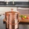Hammered Copper Compost Pail -GardenJoy Shop 8600224 18922 tif