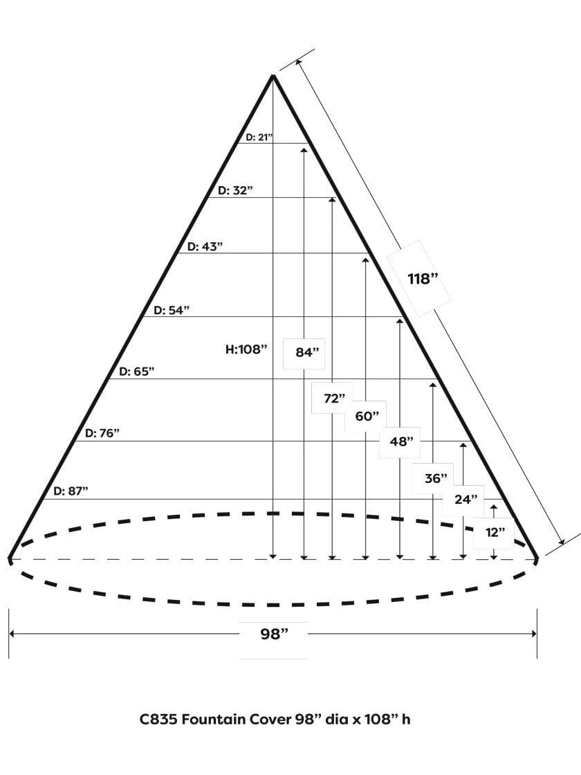 Bosmere Fountain Cover, XXL 4 Bosmere Fountain Cover, XXL - Image 2