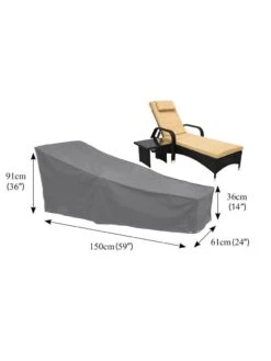 Bosmere Chaise/Steamer Chair Waterproof Cover -GardenJoy Shop 8608854 03v