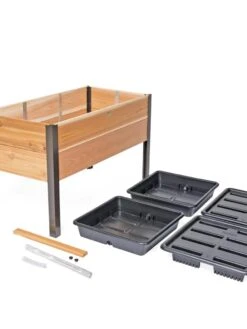 Self-Watering Elevated Planter Box, 2' X 4' -GardenJoy Shop 8608959 2281 tif