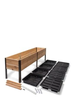 Self-Watering Elevated Planter Box, 2' X 8' -GardenJoy Shop 8608960 2297 tif