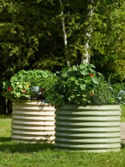 Birdies™ Round Metal Raised Bed, Tall -GardenJoy Shop 8609152 6530 tif