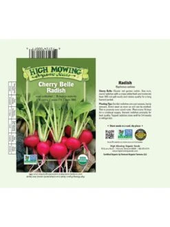 Cherry Belle Radish Organic Seeds -GardenJoy Shop 8610352 01v