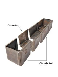 Corten Steel Modular Raised Bed, 2'x6' 15 Corten Steel Modular Raised Bed, 2'x6' -GardenJoy Shop 8610701 4010 tif