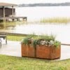 Corten Steel Modular Raised Bed, 2'x4' 1 Corten Steel Modular Raised Bed, 2'x4' -GardenJoy Shop 8610702 0033 tif