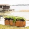 Corten Steel Modular Raised Bed, 2'x6' 1 Corten Steel Modular Raised Bed, 2'x6' -GardenJoy Shop 8610703 0023 tif