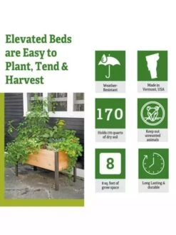 Self-Watering Elevated Planter Box, 2' X 4' -GardenJoy Shop 8610894 5 2