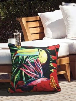 Outdoor Decor™ Floor Pillows, 24" X 24" -GardenJoy Shop 8611118 105v trfl outdoor floor deco pillow 24x24 tropical flowers