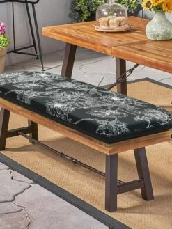 Outdoor Decor™ Bench Cushions, 18" X 48" -GardenJoy Shop 8611128 110V BKF tif
