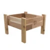 GRO Products™ Elevated Garden Bed Planter 16"x16"x12" High -GardenJoy Shop 8611275 01v elevated cedar garden bed planter 16x16x12