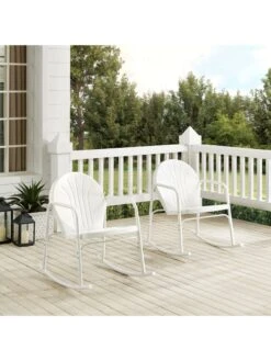 Crosley Griffith 2-piece Outdoor Rocking Chair Set 21 Crosley Griffith 2-piece Outdoor Rocking Chair Set -GardenJoy Shop 8611577 wt 40v