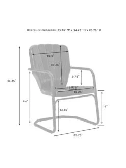 Crosley Ridgeland 5-piece Outdoor Dining Set -GardenJoy Shop 8611579 07v