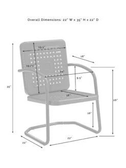 Crosley Bates 5-piece Outdoor Dining Set -GardenJoy Shop 8611581 08v