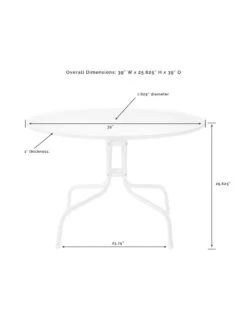 Crosley Bates 5-piece Outdoor Dining Set -GardenJoy Shop 8611581 09v