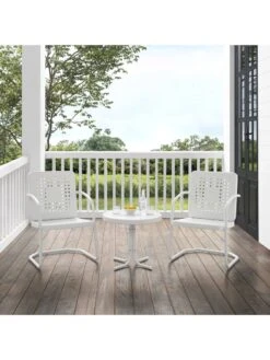 Crosley Bates 3-piece Outdoor Dining Chair Set -GardenJoy Shop 8611583 wt 23v