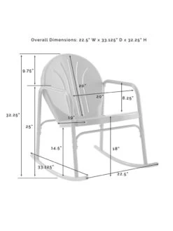 Crosley Griffith 3-piece Outdoor Rocking Chair Set 29 Crosley Griffith 3-piece Outdoor Rocking Chair Set -GardenJoy Shop 8611588 09v