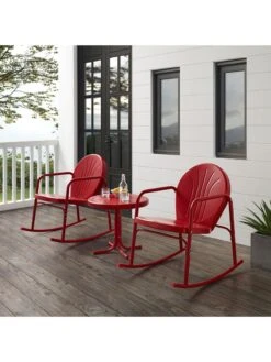 Crosley Griffith 3-piece Outdoor Rocking Chair Set 19 Crosley Griffith 3-piece Outdoor Rocking Chair Set -GardenJoy Shop 8611588 rd 14v
