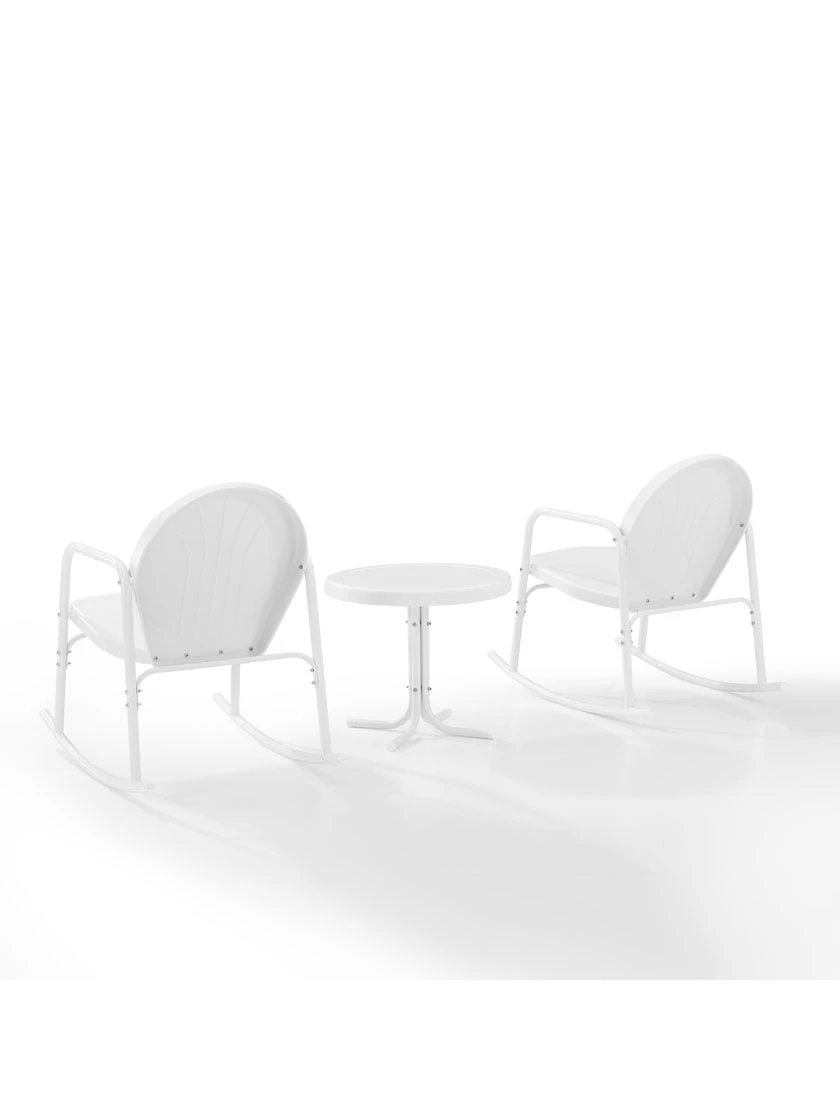 Crosley Griffith 3-piece Outdoor Rocking Chair Set 14 Crosley Griffith 3-piece Outdoor Rocking Chair Set - Image 12