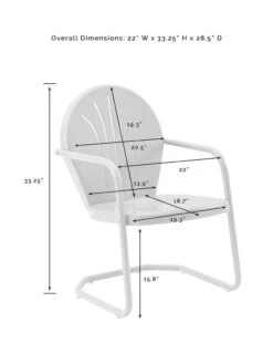 Crosley Griffith 3-piece Outdoor Bistro Set -GardenJoy Shop 8611589 07v