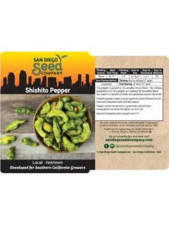 Shishito Pepper Organic Seeds -GardenJoy Shop 8611910 02v