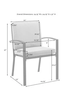 Crosley Kaplan Dining Set -GardenJoy Shop 8611954 11v