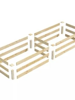 Pine Raised Garden Bed, 2' X 8' -GardenJoy Shop 8612244 01V jpg